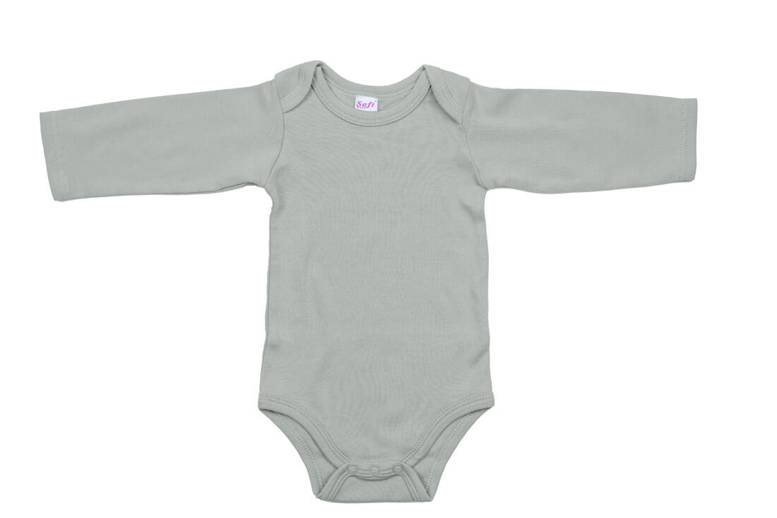 Plain long hot sale sleeve onesies